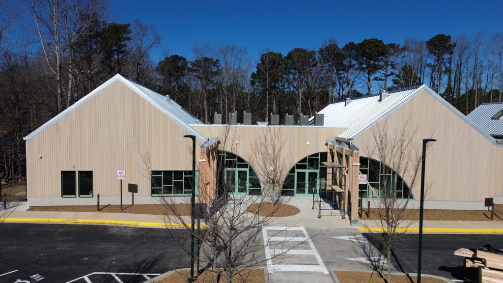 Front of Steel School Building