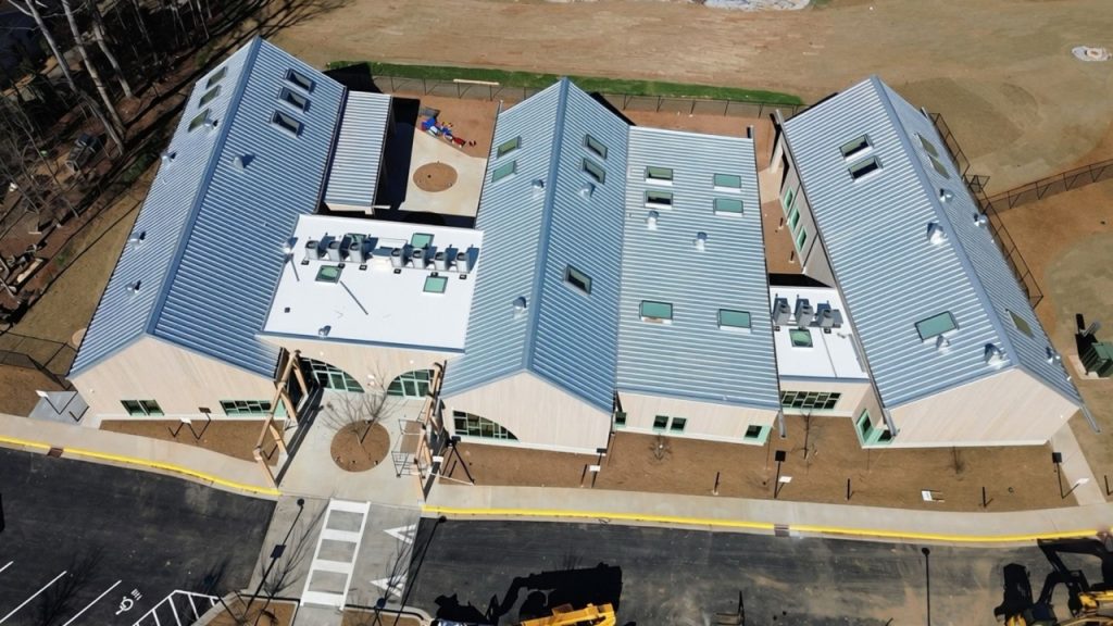 Top of Steel School Building