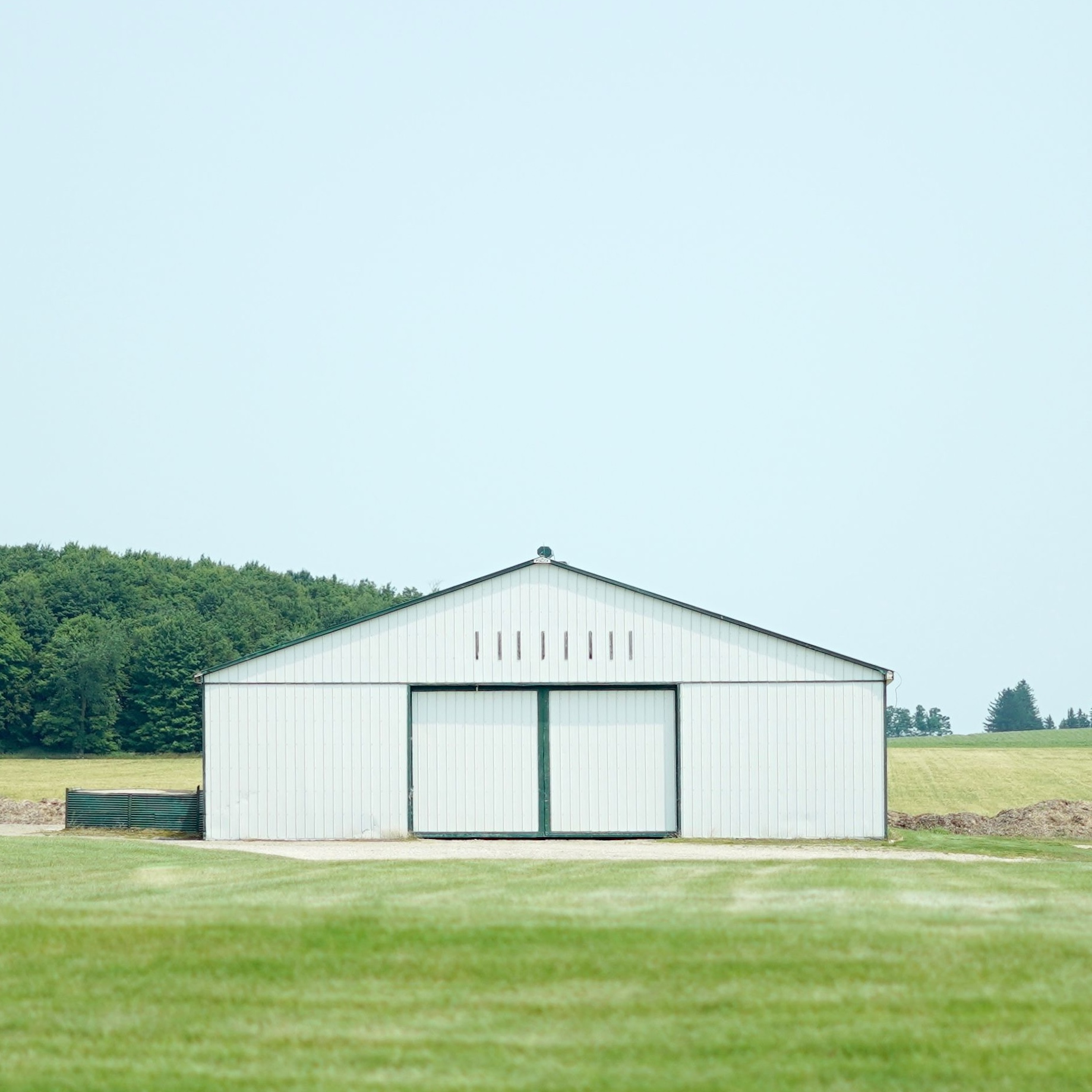 Farm buildings made of steel